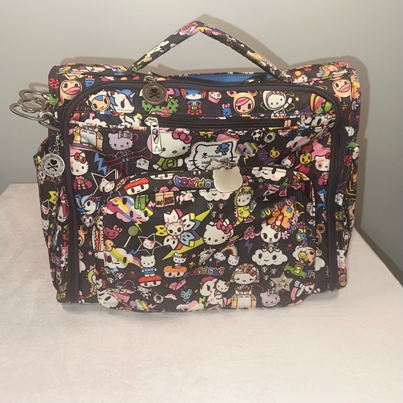 Ju-Ju-Be, Tokidoki and Hello Kitty Collab. Multicolor Character Print Baby Bag - Picture 1 of 5